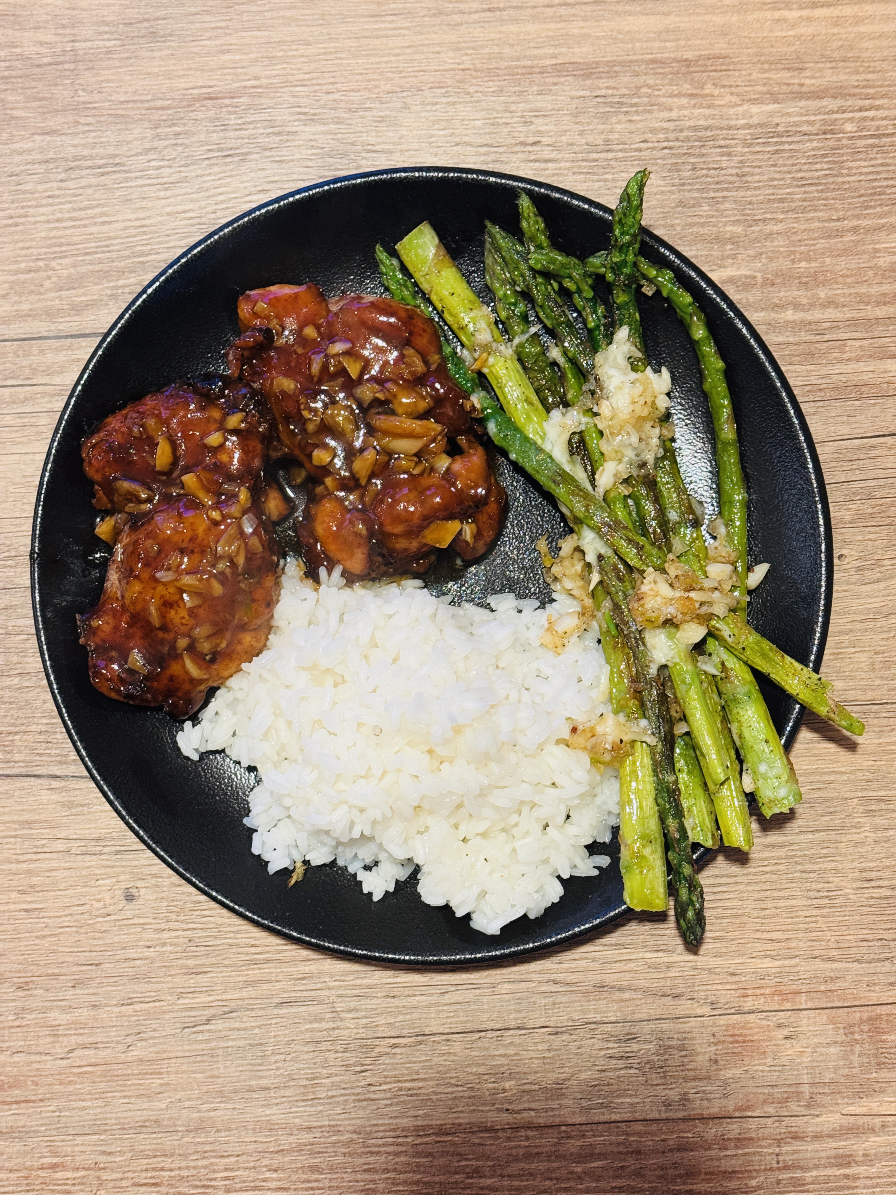 Chicken Rice and Asparagus
