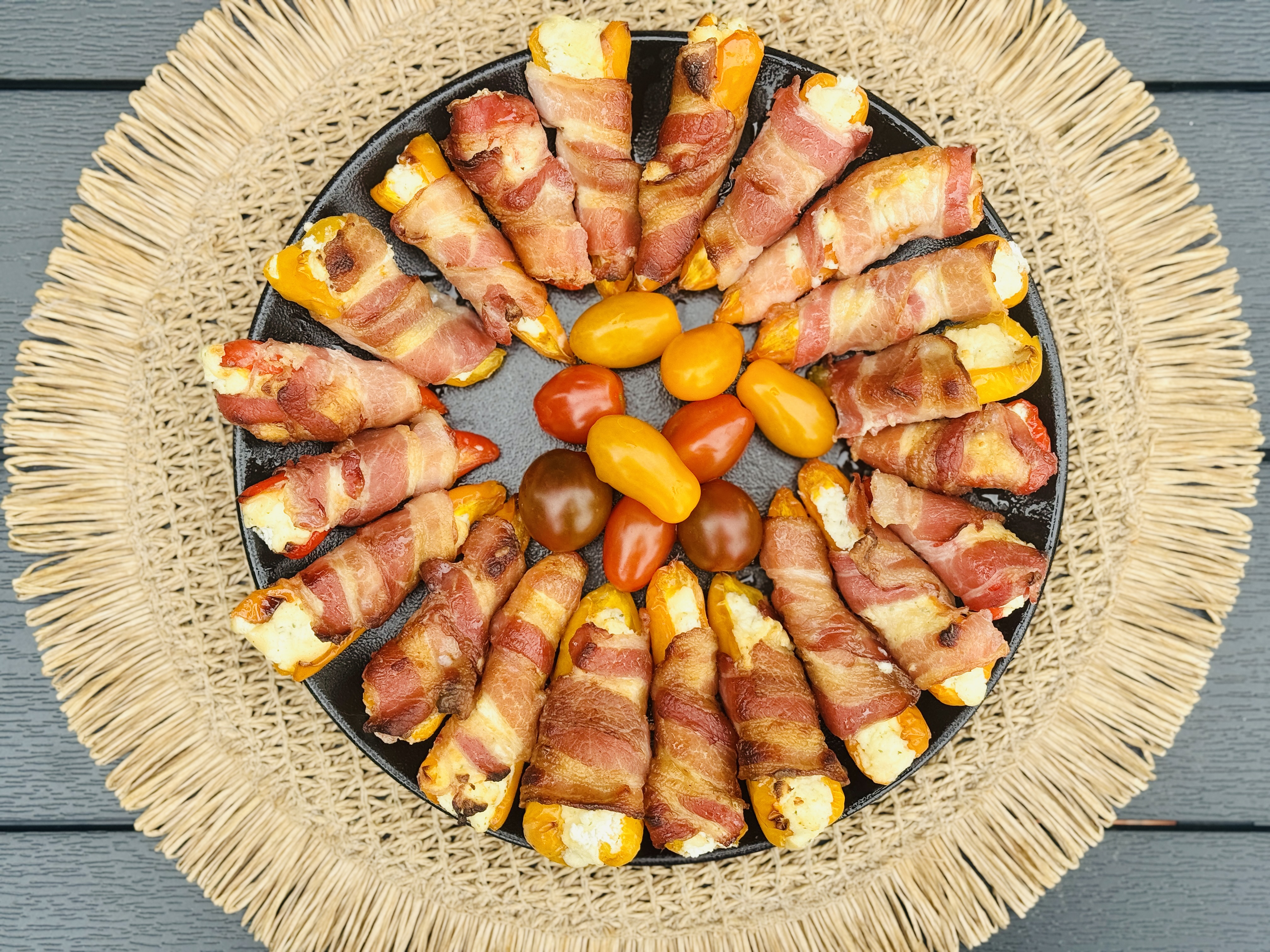 Bacon Wrapped Mini Peppers